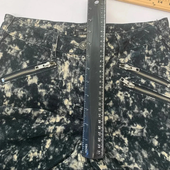 Maison Scotch Corduroy Pants Woman 29 Black Tie Dye Casual Moto Grunge Work - Picture 10 of 11